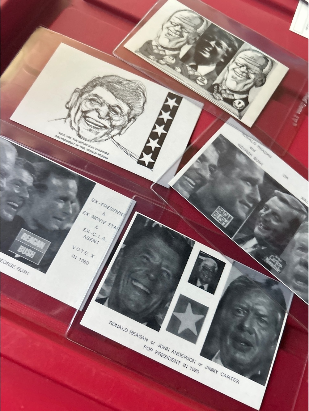 Five presidential postcards